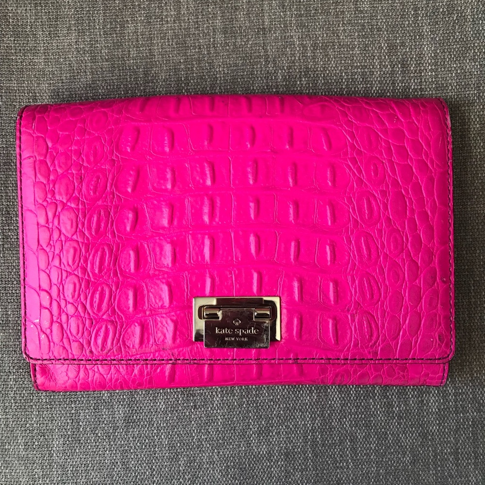 Kate Spade Hot Pink Clutch